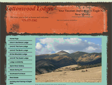 Tablet Screenshot of cottonwoodlodges.com